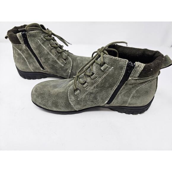 Propet Boots Womens 7N (AA) Delaney Lace Up Orthotic Diabetic Suede Gray WFV002S - Picture 8 of 10